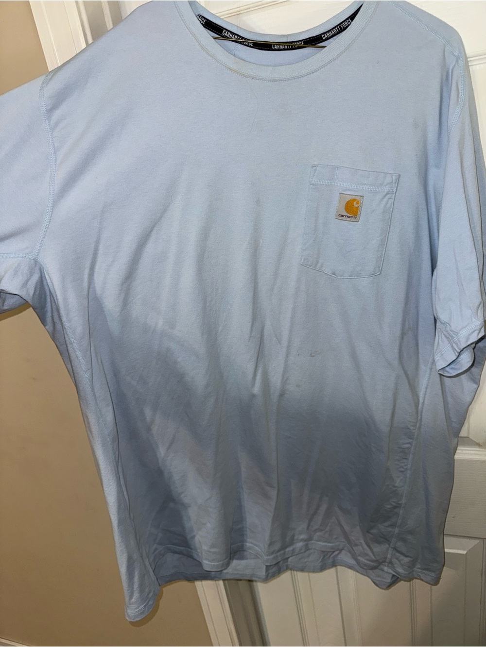 Carhartt Men’s Light Blue Pocket T-Shirt